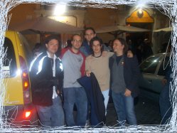 Leonardo e Marco con i Torquemada, noto gruppo emergente della scena romana